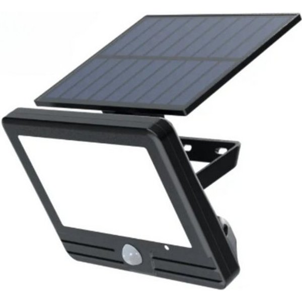 LUXULA LED Solarleuchte LUXULA LED Solar-Wandleuchte 300 lm neutralweiß schwarz, LED fest integriert, Neutralweiß