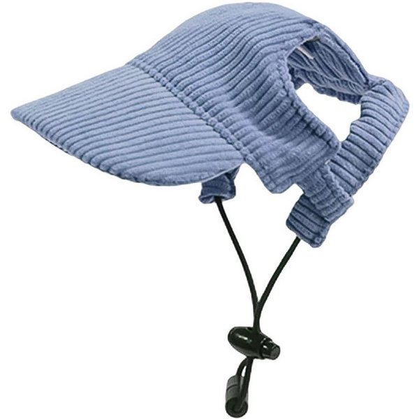 Ledander Baseball Cap Hunde Baseballmütze, Verstellbar Sommer Sonnenschutz Hut Sonnenhüte mit Ohrlöchern, Haustier Sommer Hut für Welpen Hunde Mütze