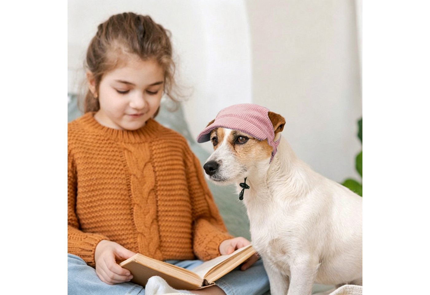 Ledander Baseball Cap Hunde Baseballmütze, Verstellbar Sommer Sonnenschutz Hut Sonnenhüte mit Ohrlöchern, Haustier Sommer Hut für Welpen Hunde Mütze – Bild 5 von 5
