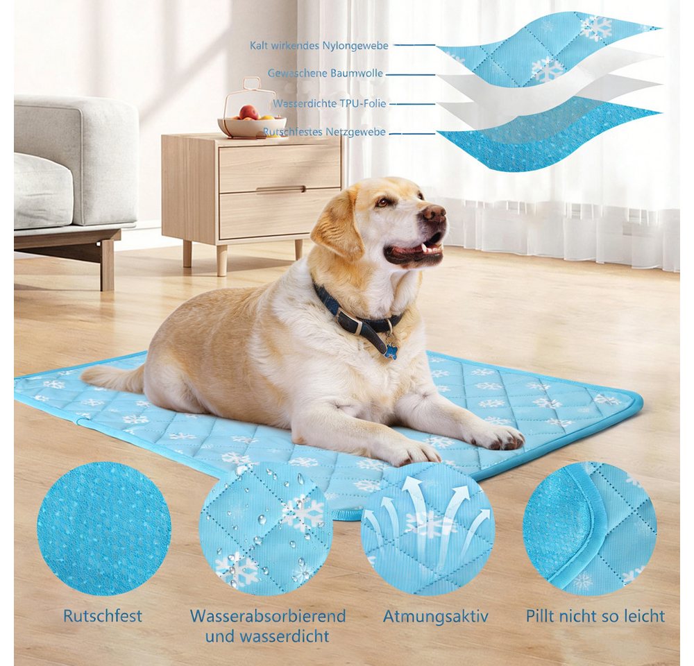Ledander Hundematte Hundematte kühlmatte Hund, Waschbar Kühlkissen hundematte, für Zuhause Unterwegs oder im Auto – Bild 3 von 5