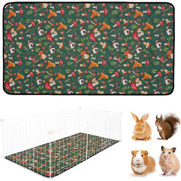 Ledander Kleintierkäfig Meerschweinchen Decken waschbar wasserdicht, Wiederverwendbare Matten, für Meerschweinchen,Kaninchen und Hamster,Kleintiermatten für Ham