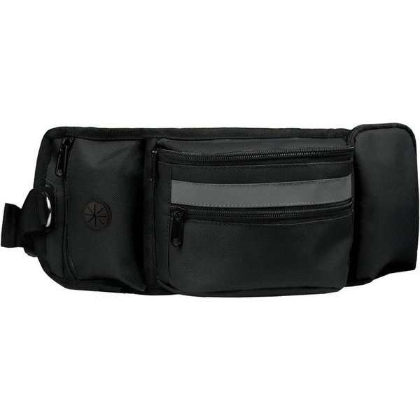 Ledander Leckerlibeutel Leckerlibeutel für Hunde,Bauchtasche für Hunde Zubehör, grau,Freihändige Hüfttasche für Hundetraining & Spaziergang