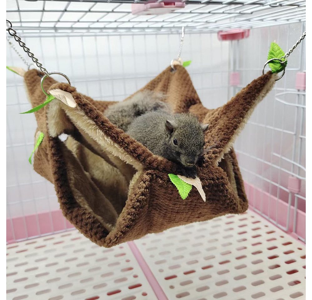 Ledander Tierbett Kleintierhängematte, Hamster Hängematte Hängematte, Tunnel Warmbett Hauskäfig Nestkäfig Hängetunnel und Hängematte – Bild 5 von 5