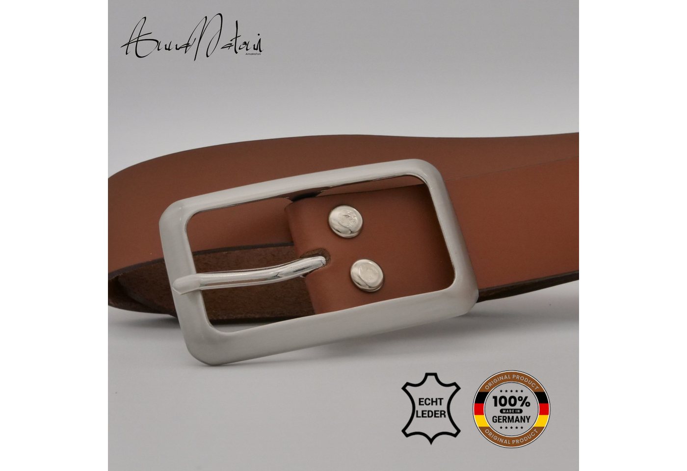 AnnaMatoni Ledergürtel AnnaMatoni Damen Ledergürtel Basic 3cm breit echt Leder Gürtel – Bild 3 von 4