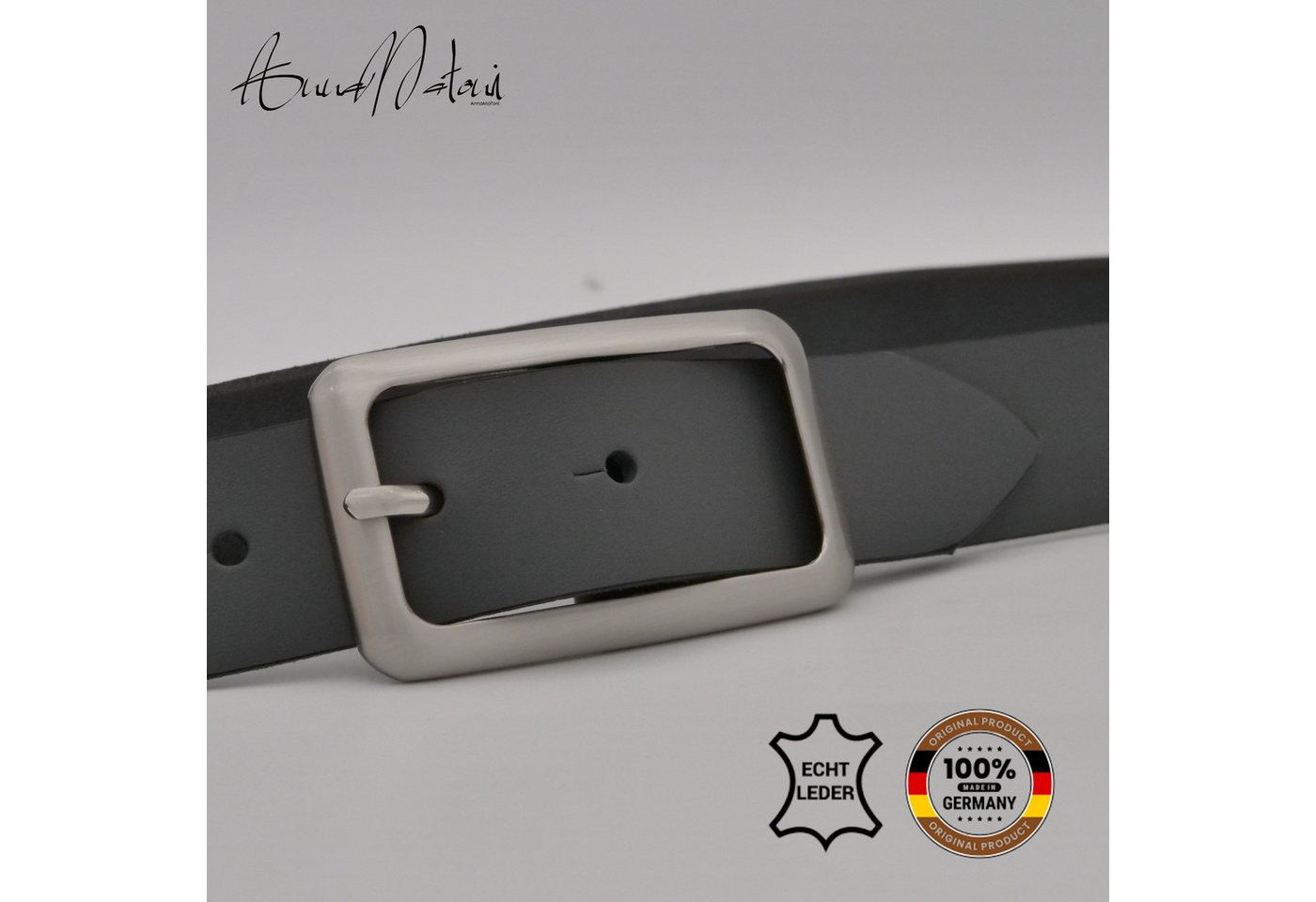 AnnaMatoni Ledergürtel AnnaMatoni Damen Ledergürtel Basic 3cm breit echt Leder Gürtel – Bild 2 von 4