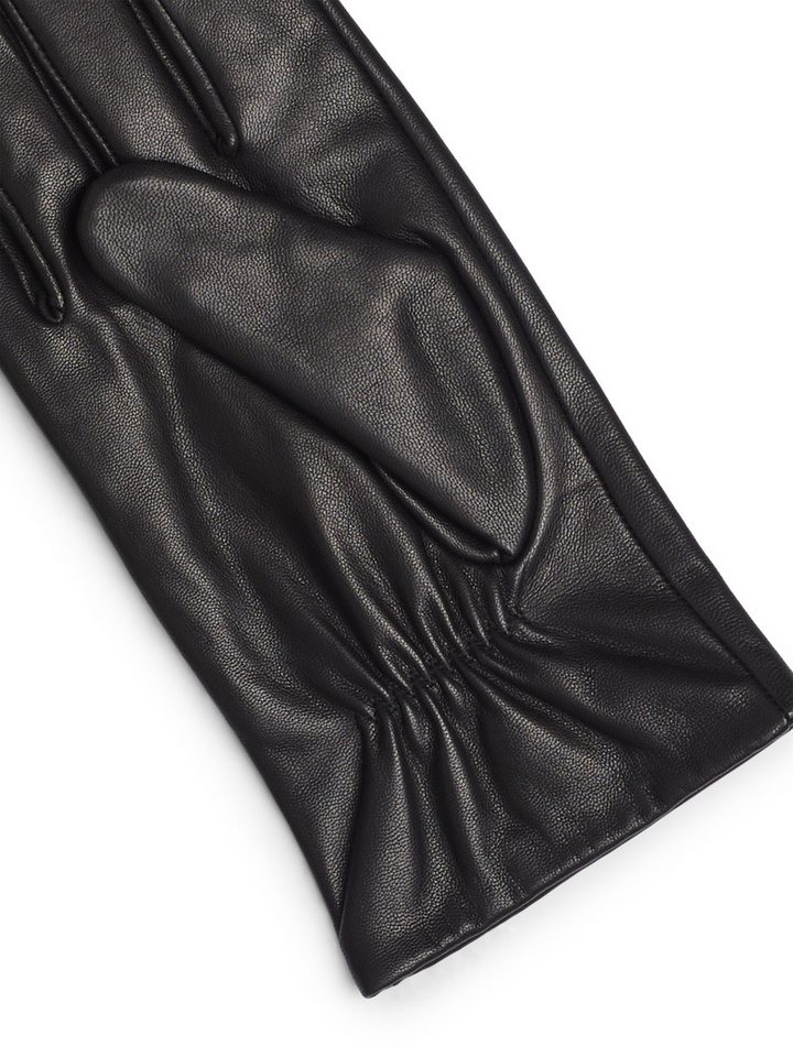 Tommy Hilfiger Lederhandschuhe ESSENTIAL FLAG LEATHER GLOVES mit Tommy Hilfiger Flagge – Bild 3 von 5