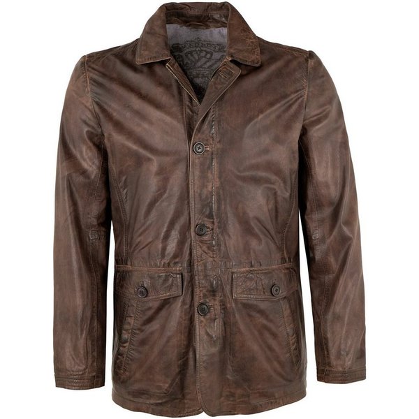 Maddox Lederjacke Anthony MADDOX - Herren Lederjacke Lammnappa mocca