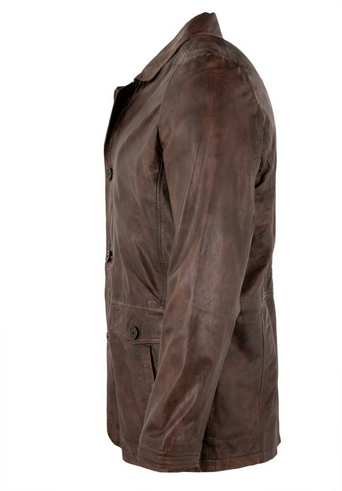 Maddox Lederjacke Anthony MADDOX - Herren Lederjacke Lammnappa mocca – Bild 2 von 5