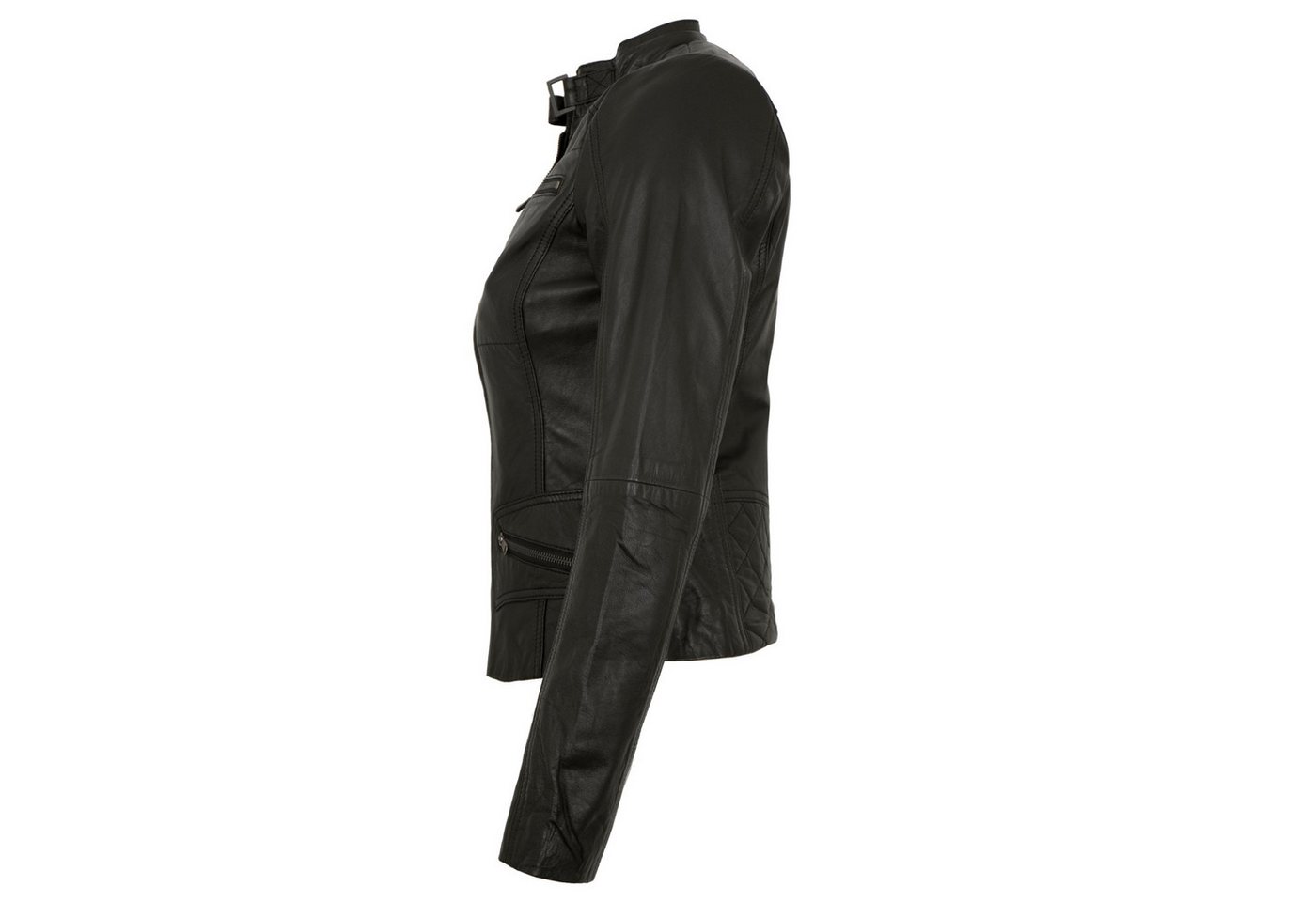 7eleven Lederjacke Katta-2 7eleven - Damen Lederjacke Lammnappa schwarz – Bild 2 von 5