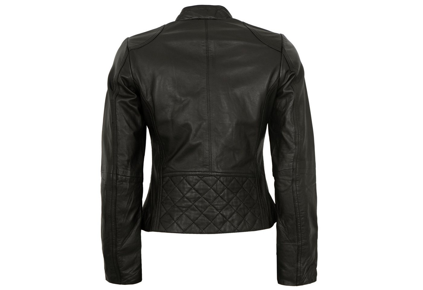 7eleven Lederjacke Katta-2 7eleven - Damen Lederjacke Lammnappa schwarz – Bild 3 von 5