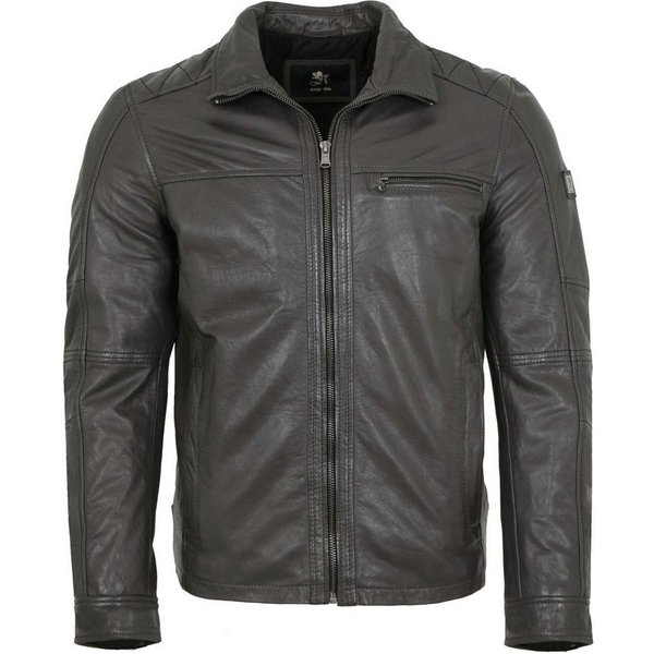 Otto Kern Lederjacke OK-504 OTTO KERN- Herren Lederjacke Lammnappa anthra