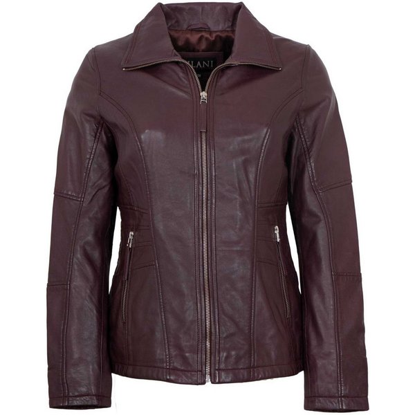Jilani Lederjacke Sofinea Jilani Collection - Damen Lederjacke Lammnappa burgundy