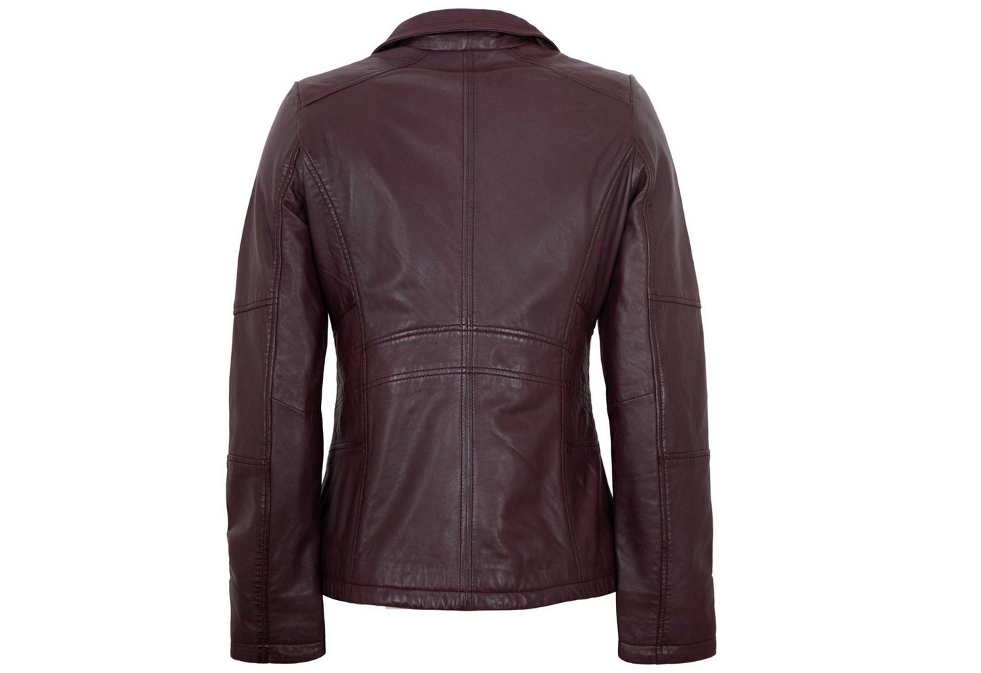 Jilani Lederjacke Sofinea Jilani Collection - Damen Lederjacke Lammnappa burgundy – Bild 4 von 5