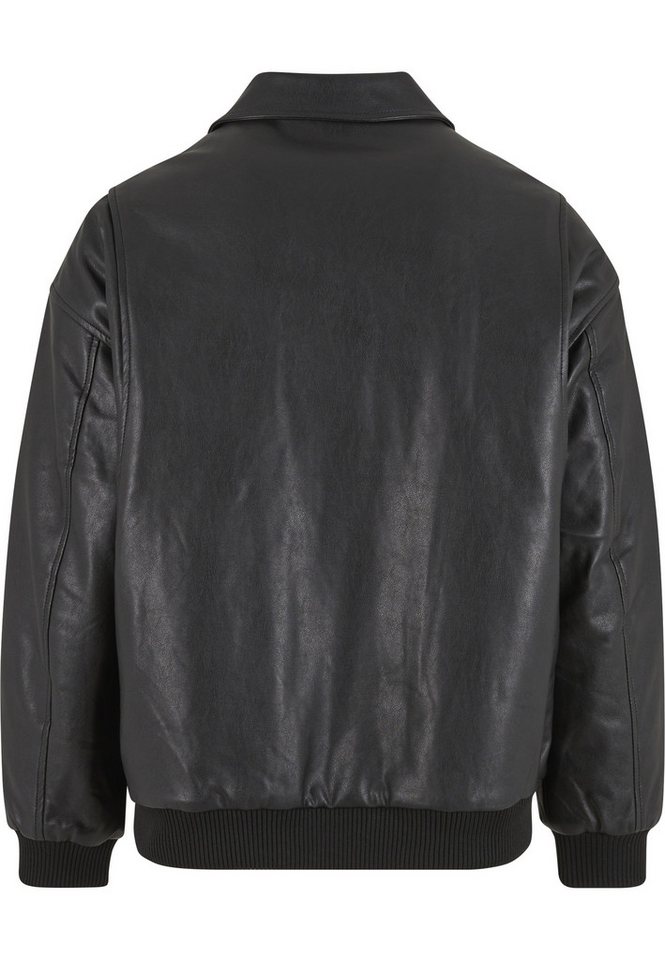 URBAN CLASSICS Ledermantel Urban Classics Synthetic Leather Blouson – Bild 2 von 5