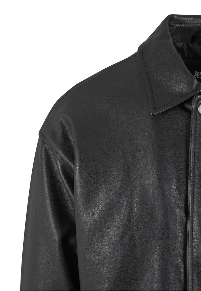 URBAN CLASSICS Ledermantel Urban Classics Synthetic Leather Blouson – Bild 4 von 5