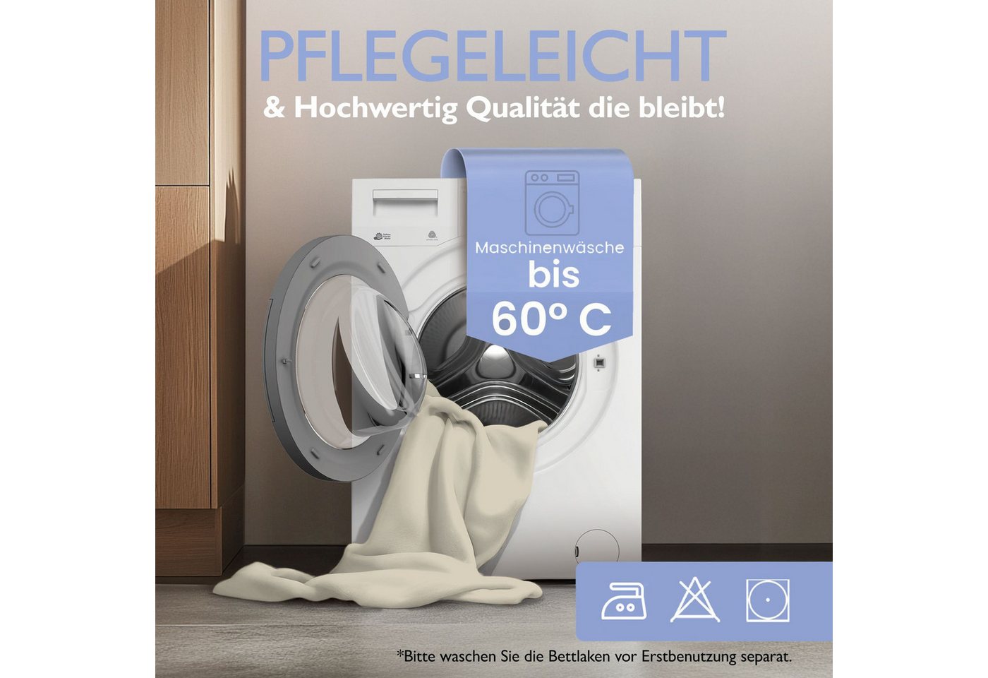 leevitex® Spannbettlaken 2er-Pack, Stoffgewicht 150 g/m², verschiedene Größen, 40 cm Steghöhe, Jersey, Gummizug: rundum, (2 Stück), verschiedene Farben, OEKO-TE – Bild 4 von 5