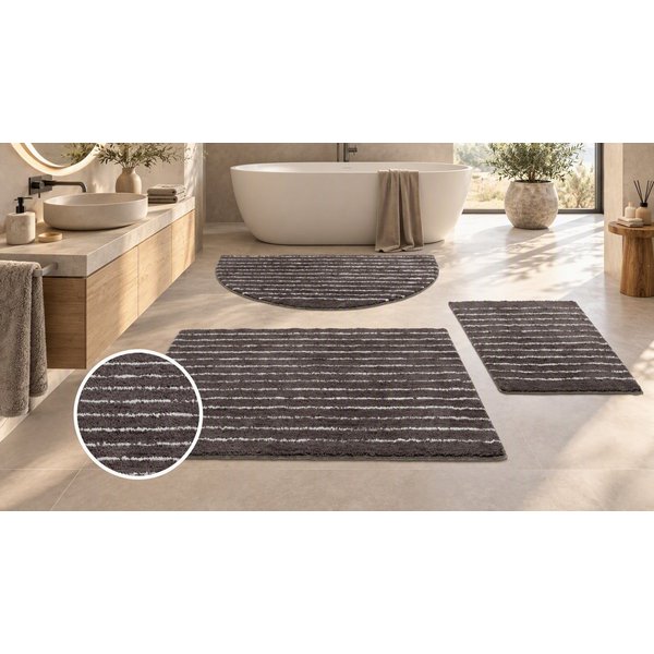 LeGer Home by Lena Gercke Badematte Tamsin, Badvorleger, Badezimmer Teppich, Duschvorleger, Höhe 10 mm, rutschhemmend beschichtet, schnell trocknend, fußbodenhe