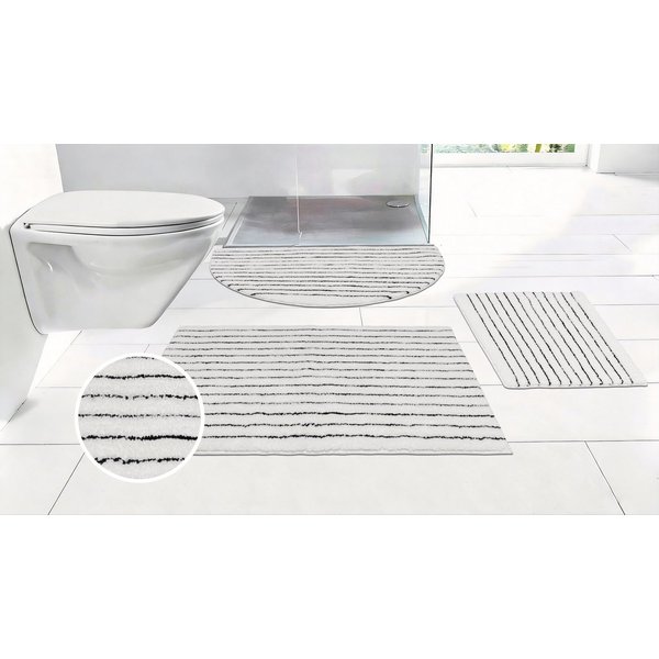 LeGer Home by Lena Gercke Badematte Tamsin, Badvorleger, Badezimmer Teppich, Duschvorleger, Höhe 10 mm, rutschhemmend beschichtet, schnell trocknend, fußbodenhe
