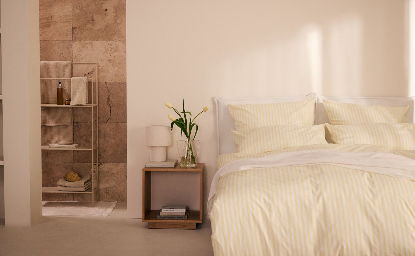 LeGer Home by Lena Gercke Bettwäsche Linnea, Renforcé, 3 teilig, aus 100% Baumwolle, Streifendesign – Bild 4 von 5