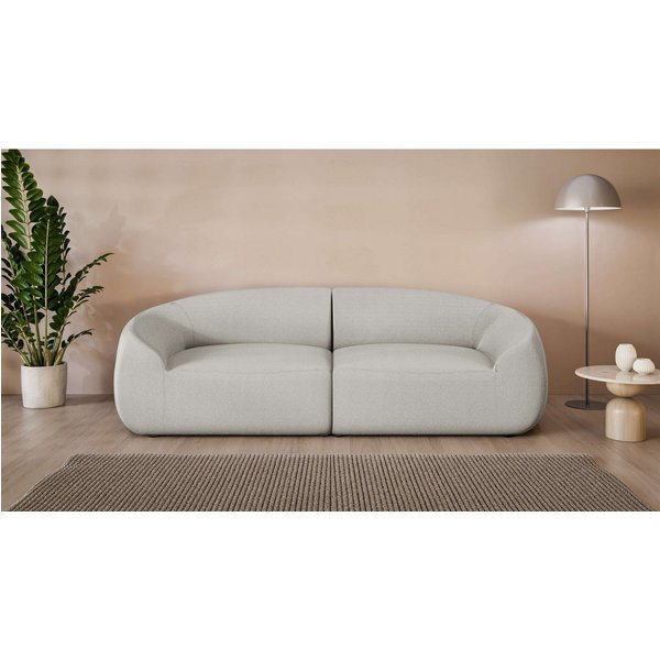 LeGer Home by Lena Gercke Big-Sofa YANI, Designersofa, organische Form, Maße B/T/H: 240/64/81 cm, mit Wellenunterfederung, auch in Bouclé, passend zur Serie