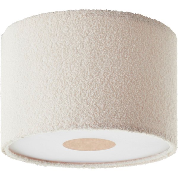 LeGer Home by Lena Gercke Deckenleuchte Debora, ohne Leuchtmittel, Teddy-Stoff, Ø 35 cm, E27, beige