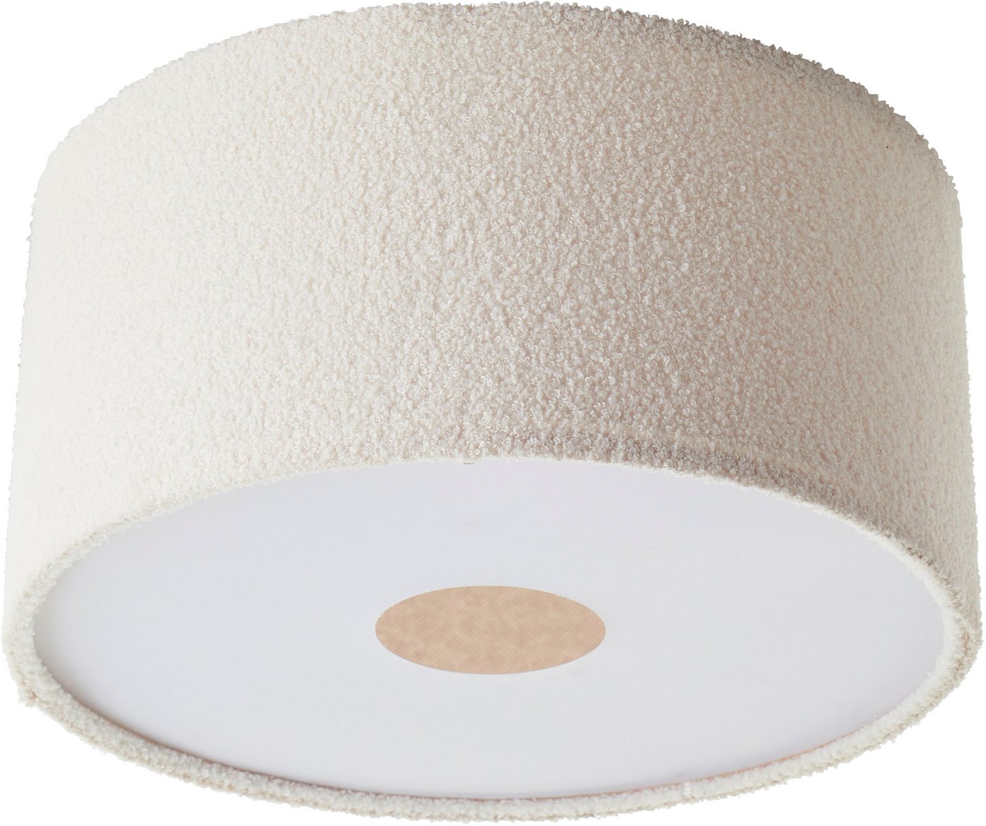LeGer Home by Lena Gercke Deckenleuchte Debora, ohne Leuchtmittel, Teddy-Stoff, Ø 45 cm, E27, beige – Bild 2 von 5