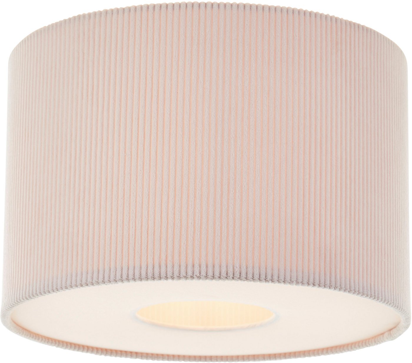 LeGer Home by Lena Gercke Deckenleuchte Kathleen, ohne Leuchtmittel, Cordstoff, Ø 35 cm, E27, beige – Bild 2 von 4