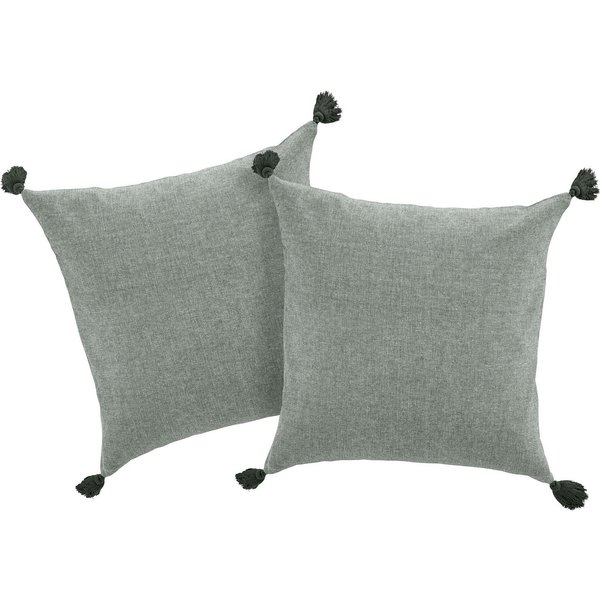 LeGer Home by Lena Gercke Dekokissen Jada, Kissenhülle ohne Füllung,Reißverschluß, 2er Set, modern, 50x50, Quaste
