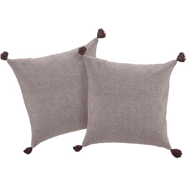 LeGer Home by Lena Gercke Dekokissen Jada, Kissenhülle ohne Füllung,Reißverschluß, 2er Set, modern, 50x50, Quaste