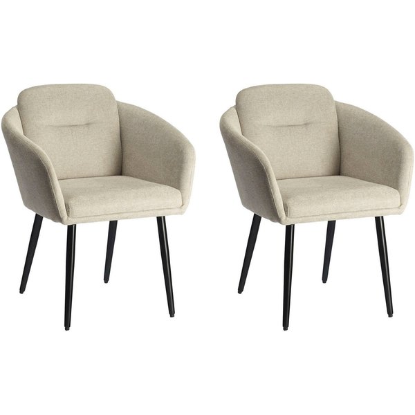 LeGer Home by Lena Gercke Esszimmerstuhl Fleur (Set, 2 St), Strukturstoff, ergonomisches Design, gesteppte Rückenlehne