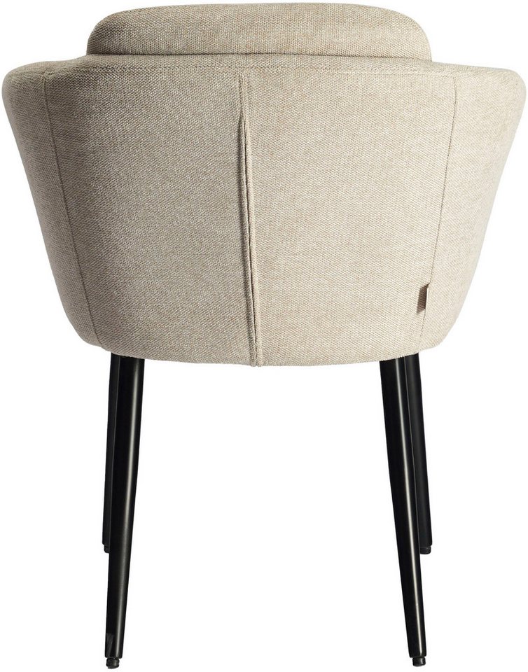 LeGer Home by Lena Gercke Esszimmerstuhl Fleur (Set, 2 St), Strukturstoff, ergonomisches Design, gesteppte Rückenlehne – Bild 5 von 5