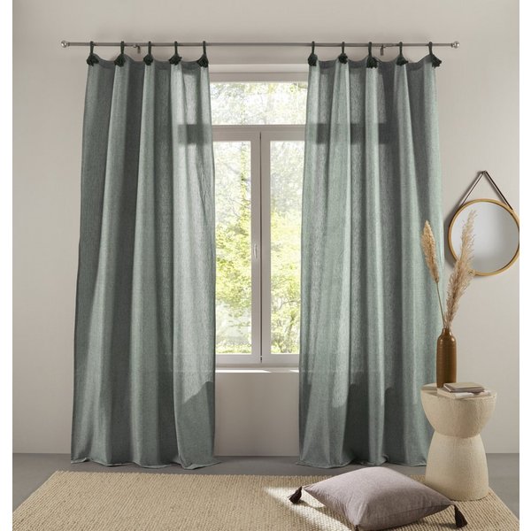 LeGer Home by Lena Gercke Gardine Jada, 1 Stück, Blickdicht, Schlaufen (2 St), Schlaufen, blickdicht, Baumwolle, blickdicht, Bio-Baumwolle, gewebt, verschiedene