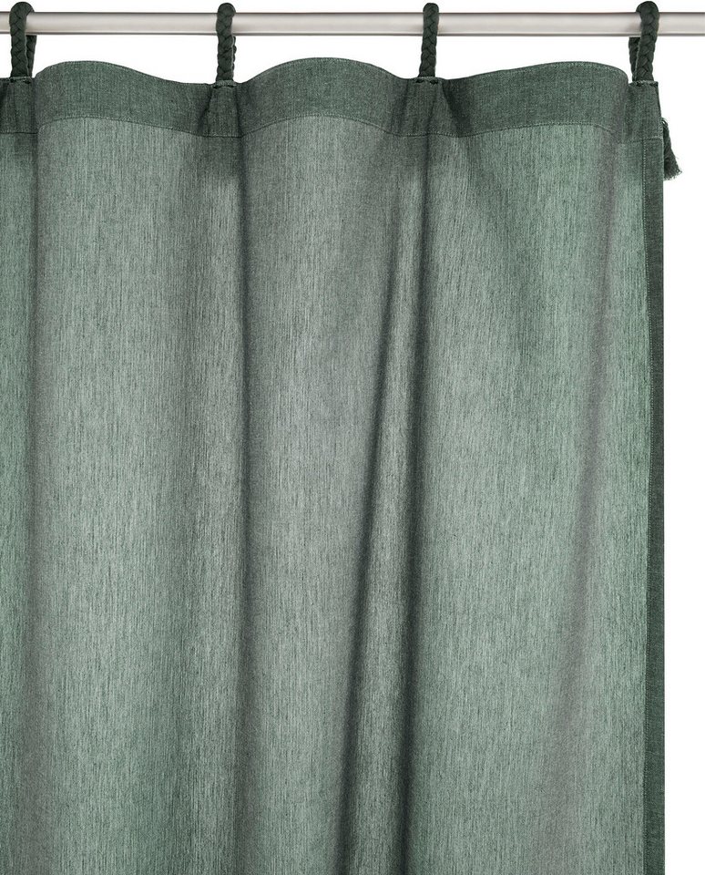 LeGer Home by Lena Gercke Gardine Jada, 1 Stück, Blickdicht, Schlaufen (2 St), Schlaufen, blickdicht, Baumwolle, blickdicht, Bio-Baumwolle, gewebt, verschiedene – Bild 3 von 5