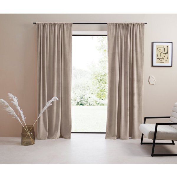 LeGer Home by Lena Gercke Gardine LADINA, 1 Stück, Blickdicht, Stangendurchzug (1 St), Stangendurchzug, blickdicht, Polyester, blickdicht, gewebt, verschiedene 