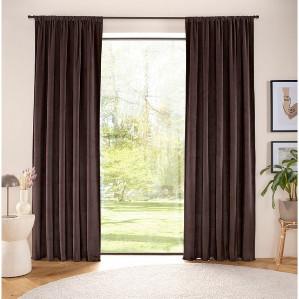 LeGer Home by Lena Gercke Gardine LADINA, 1 Stück, Blickdicht, Stangendurchzug (1 St), Stangendurchzug, blickdicht, Polyester, blickdicht, gewebt, verschiedene 