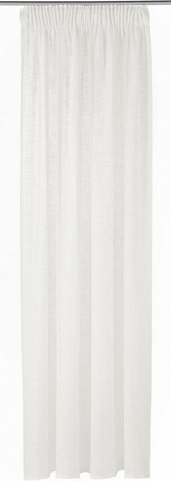 LeGer Home by Lena Gercke Gardine Marusha, Leinenoptik, halbtransparent, 1er & 2er Pack, Topseller (2 St), Multifunktionsband, halbtransparent, 1/2er Schal, Lei – Bild 4 von 5
