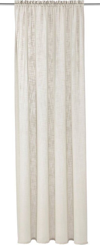 LeGer Home by Lena Gercke Gardine Marusha, Leinenoptik, halbtransparent, 1er & 2er Pack, Topseller! (2 St), Stangendurchzug, halbtransparent, Leinenoptik, grob  – Bild 2 von 5