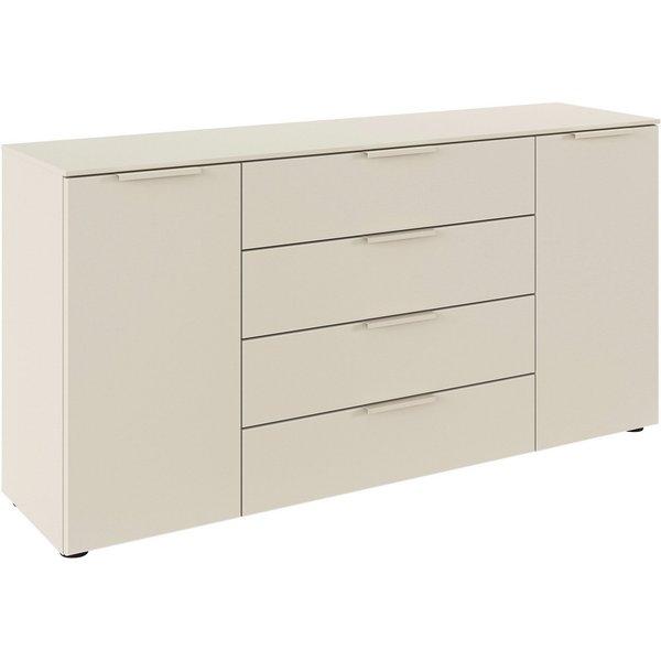 LeGer Home by Lena Gercke Kommode Kommode Sideboard Schubladenkommode SERINA eleganter Eyecatcher (inkl. SOFT-CLOSE-FUNKTION), mit 4 Schubkästen und 2 Türen sow