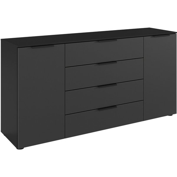 LeGer Home by Lena Gercke Kommode Kommode Sideboard Schubladenkommode SERINA eleganter Eyecatcher (inkl. SOFT-CLOSE-FUNKTION), mit 4 Schubkästen und 2 Türen sow