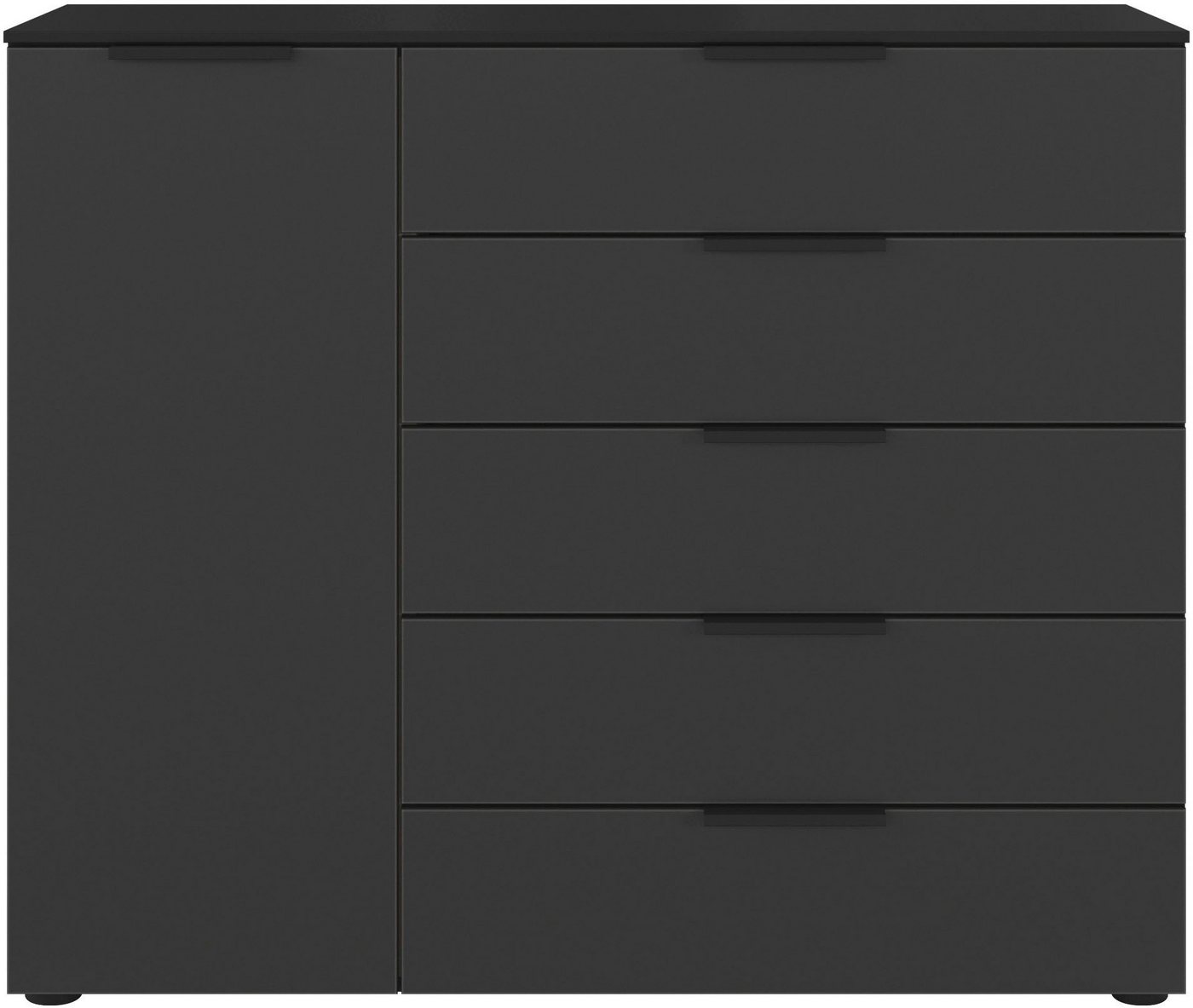 LeGer Home by Lena Gercke Kommode Kommode Sideboard Schubladen Türenkommode SERINA eleganter Eyecatcher (inkl. SOFT-CLOSE-FUNKTION), mit 5 Schubkästen und 1 Tür – Bild 4 von 5