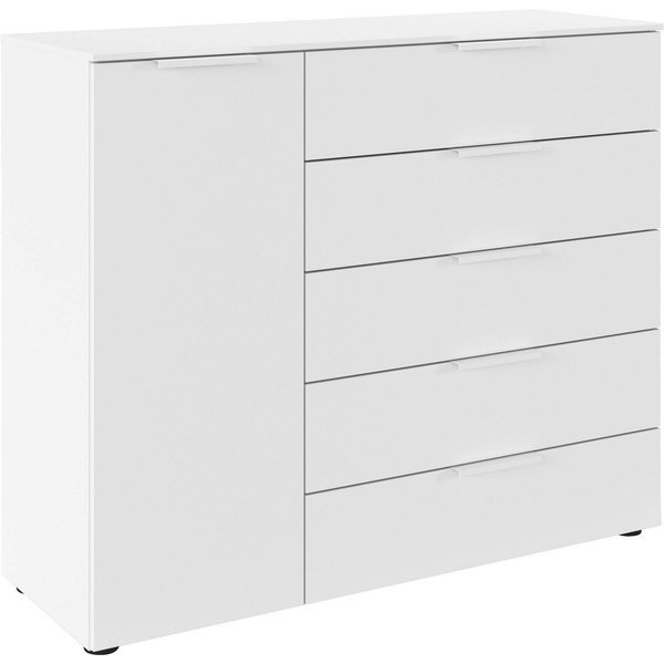 LeGer Home by Lena Gercke Kommode Kommode Sideboard Schubladen Türenkommode SERINA eleganter Eyecatcher (inkl. SOFT-CLOSE-FUNKTION), mit 5 Schubkästen und 1 Tür