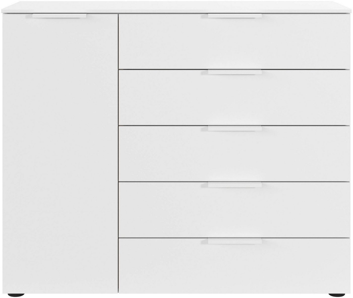 LeGer Home by Lena Gercke Kommode Kommode Sideboard Schubladen Türenkommode SERINA eleganter Eyecatcher (inkl. SOFT-CLOSE-FUNKTION), mit 5 Schubkästen und 1 Tür – Bild 4 von 5