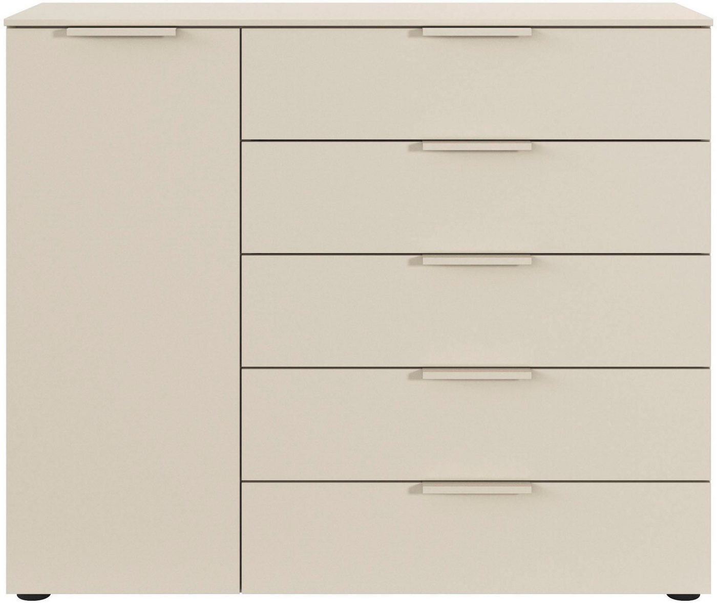 LeGer Home by Lena Gercke Kommode Kommode Sideboard Schubladen Türenkommode SERINA eleganter Eyecatcher (inkl. SOFT-CLOSE-FUNKTION), mit 5 Schubkästen und 1 Tür – Bild 4 von 5