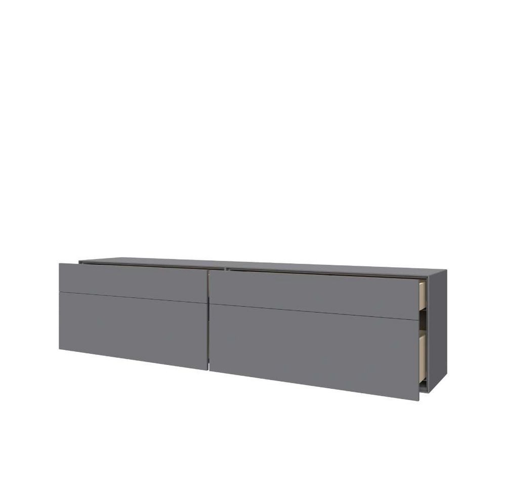 LeGer Home by Lena Gercke Lowboard Essentials, TV-Board, TV-Kommode, TV-Schrank, TV-Möbel (2 St), Breite: 222 cm, UV lackiert, Push-to-open-Funktion – Bild 2 von 5