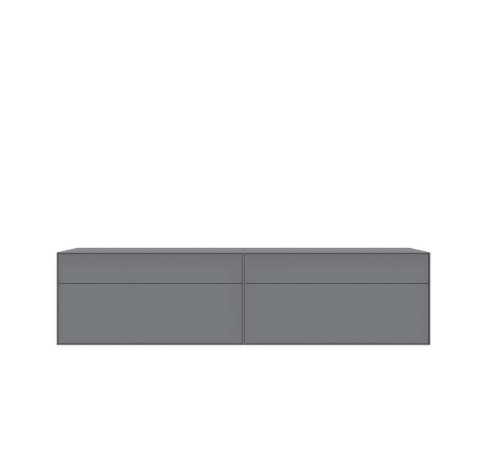 LeGer Home by Lena Gercke Lowboard Essentials, TV-Board, TV-Kommode, TV-Schrank, TV-Möbel (2 St), Breite: 222 cm, UV lackiert, Push-to-open-Funktion – Bild 3 von 5