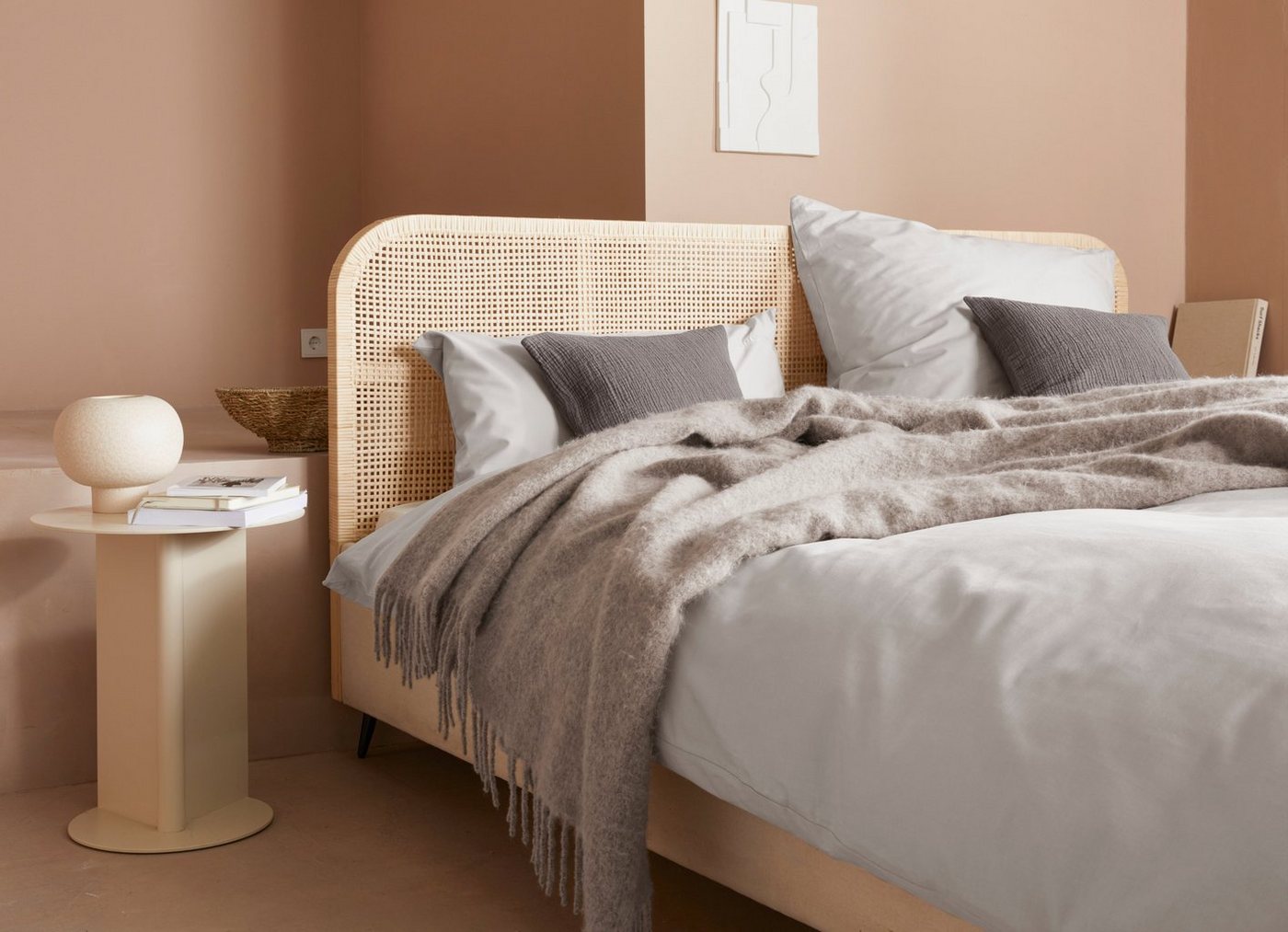 Plaid Sinja, LeGer Home by Lena Gercke, mit Fransen, Kuscheldecke – Bild 5 von 5