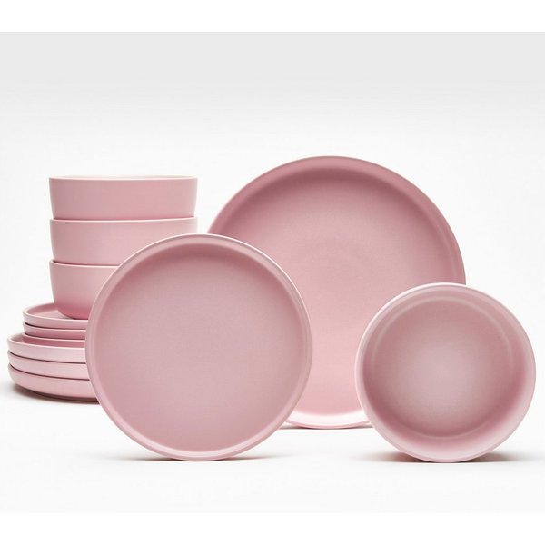 LeGer Home by Lena Gercke Tafelservice Geschirr-Set, Service Belli (12-tlg), 4 Personen, Steingut, Teller Set, runde Form, Scandi Style, 12 Teile, für 4 Persone