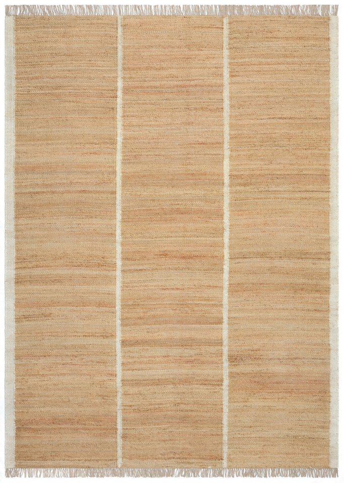 LeGer Home by Lena Gercke Teppich Lenia, handgewebt, Jute, rechteckig, Höhe: 10 mm, mit Fransen, Teppich, Wohnzimmer, Schlafzimmer, Esszimmer – Bild 5 von 5