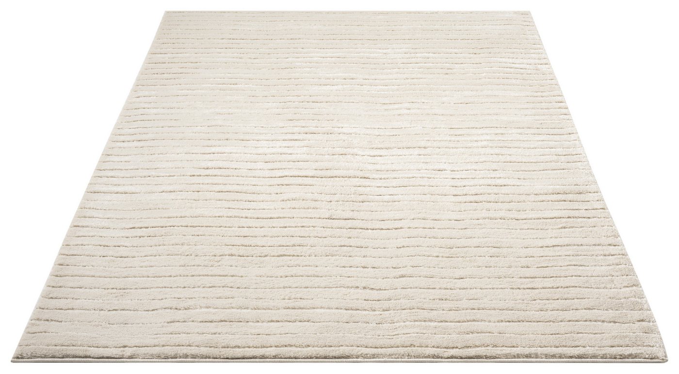 LeGer Home by Lena Gercke Teppich Selma, rechteckig, Höhe: 19 mm, Hoch-Tief-Struktur, Streifen Design, weich, Wohnzimmer, Schlafzimmer – Bild 2 von 5