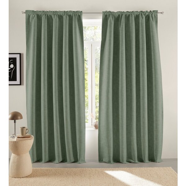 LeGer Home by Lena Gercke Verdunkelungsvorhang Marusha, 100% verdunkelnd, robuste Haptik, Thermo (1 St), Stangendurchzug, verdunkelnd, Polyester, Verdunkelnder 
